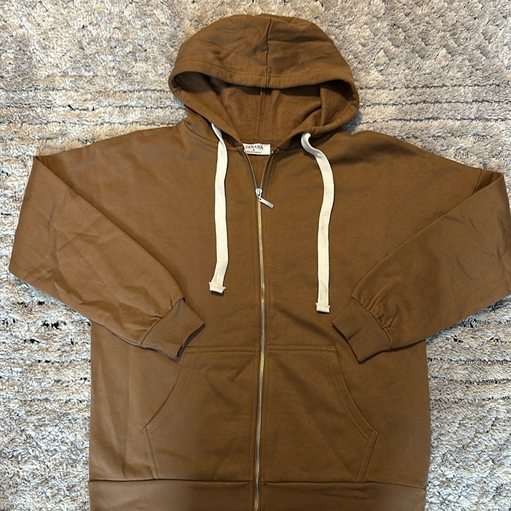 Zenana full zip hoodie